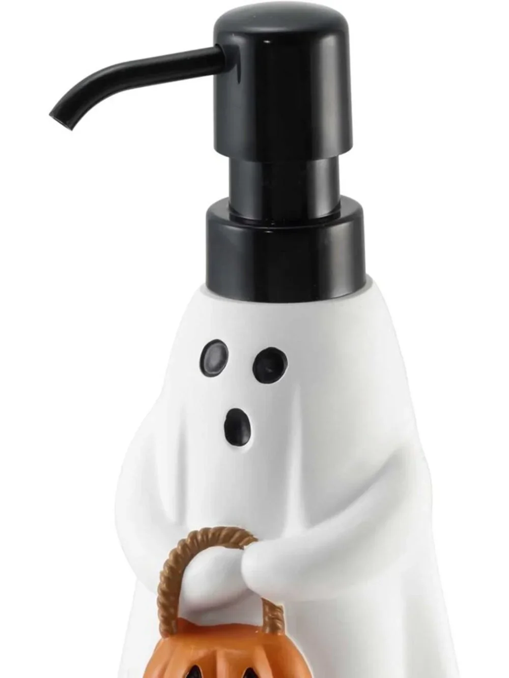 Hand Painted Ghost Soap Dispenser & Lotion Pump for Bathroom or Kitchen Decor